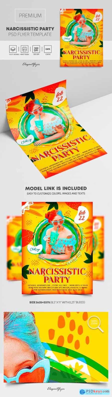 Narcissistic Party  Premium PSD Flyer Template