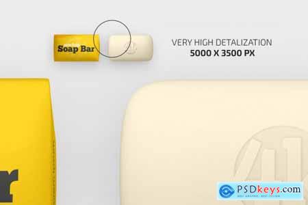Matte Soap Bar Package Mockup Set 5009179