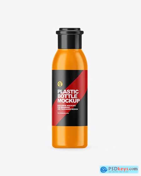 Glossy Plastic Bottle Mockup 59194