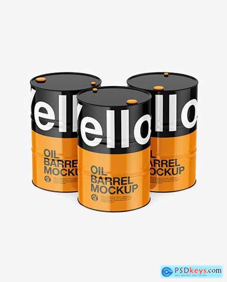 Glossy Oil Barrel Mockup 58825 » Free Download Photoshop Vector Stock