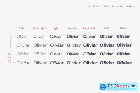 Oliviar Sans - Variable Fonts 4979200