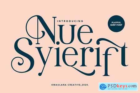 Nue Syierift - Playful Serif Font