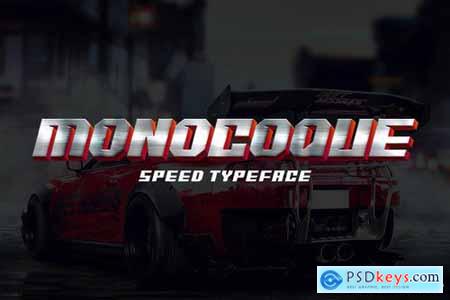 MONOCOQUE - Speed Typeface