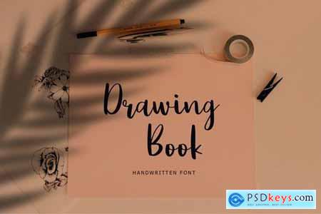 Drawing Book Modern Brush Script Font