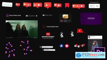 Social Medial Elements for Premiere Pro Essential Graphics 26983162