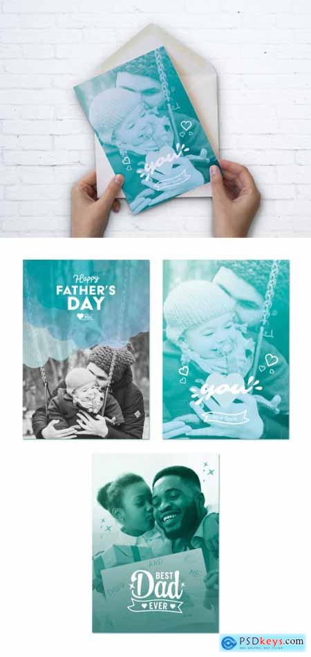 Fathers Day Greeting Card Set 354667653
