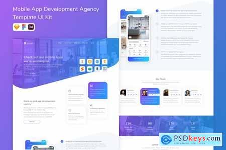 Mobile App Development Agency Template UI Kit