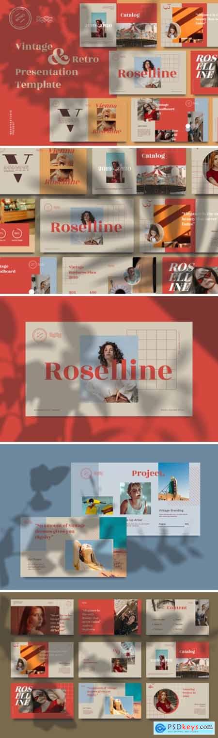 Roselline - Vintage Retro Powerpoint 4264989