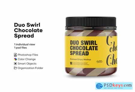 Duo Swirl Chocolate Spread Mockup 5004773