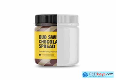 Duo Swirl Chocolate Spread Mockup 5004773