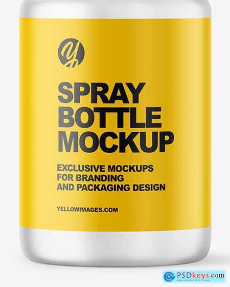 Frosted Spray Bottle Mockup 59223
