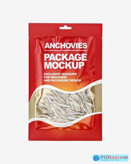 Bag With Anchovies Mockup 59255