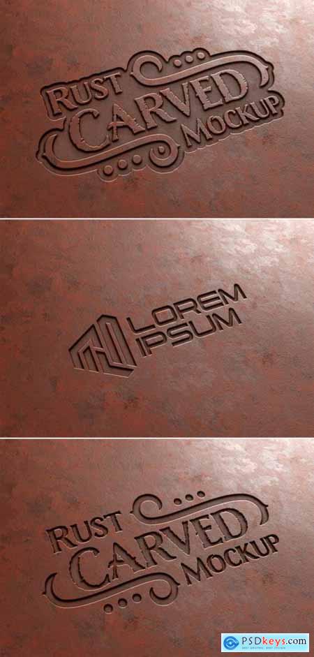 Download Carved Text Effect in Rusted Metal Mockup 355043324 » Free Download Photoshop Vector Stock image ...