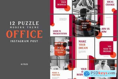 Modern Puzzle Theme - Office Instagram Post