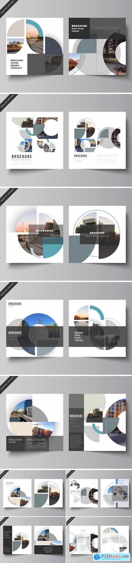 Two Square Covers Design Templates