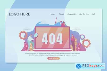 404 Not Found Page - Landing Page