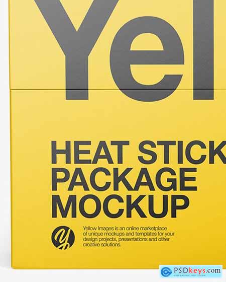 Heat Sticks Package Mockup - Front View 61264