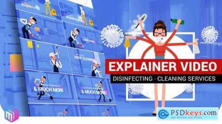 Explainer Video Disinfection, Cleaning services 26675100