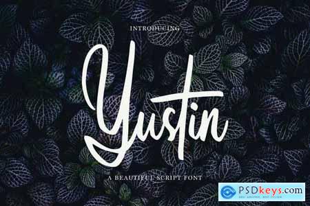 Yustin - Script Font