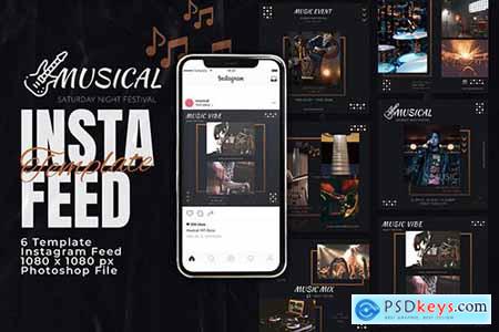 Musical Event Concert Instagram Feed Post Template