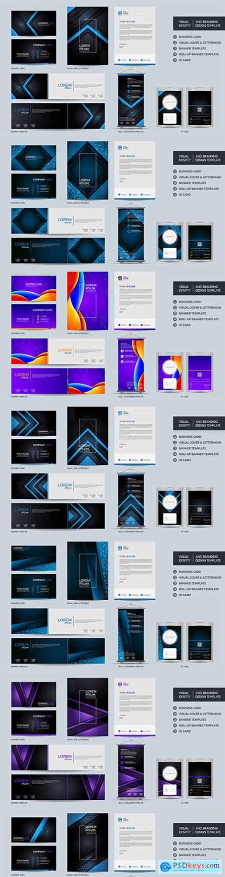 Modern stationery and visual style template