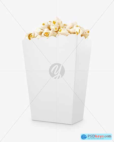 Popcorn Bag Mockup -Half Side View 61734