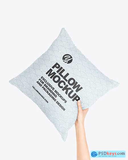 Pillow in a Hand Mockup 61959
