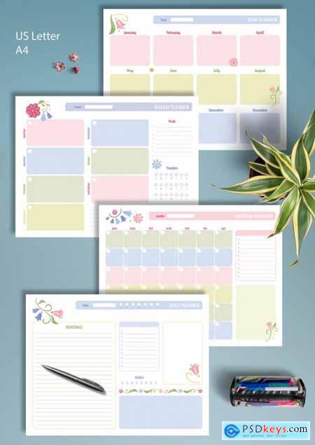 Cute Colorful Planner Layout 356236564