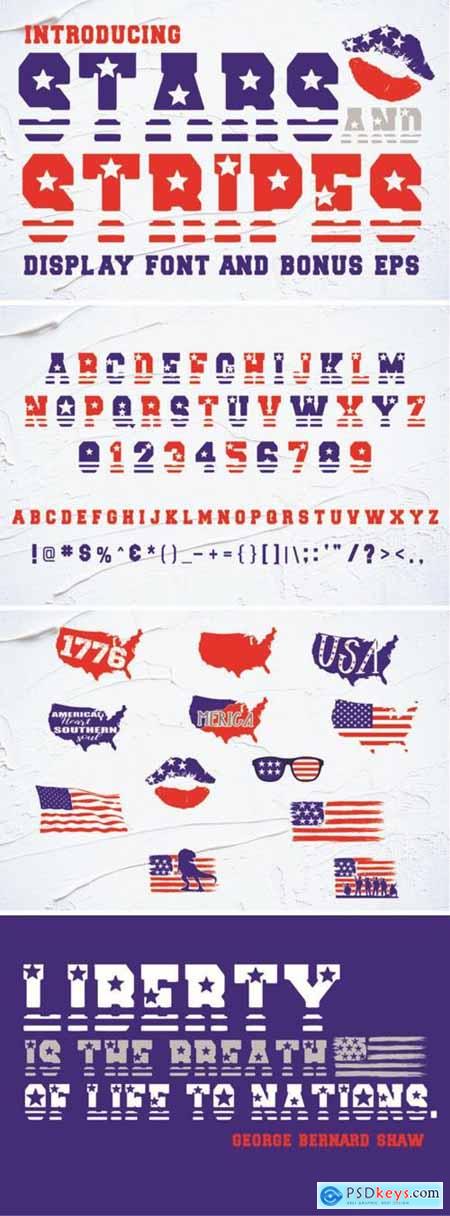 Stars and Stripes Font