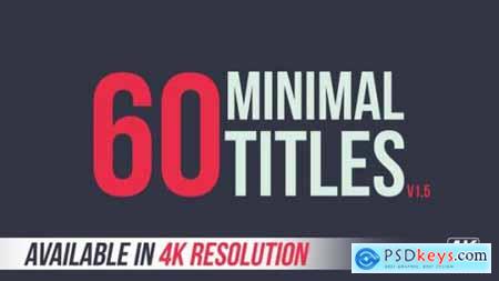 60 Minimal Titles 4K 9458306