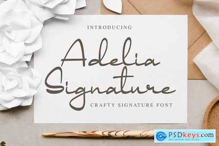 Adelia Signature - Crafty Signature Font
