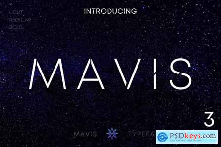 MAVIS SANS - FUTURISTIC TYPEFACE 5015530