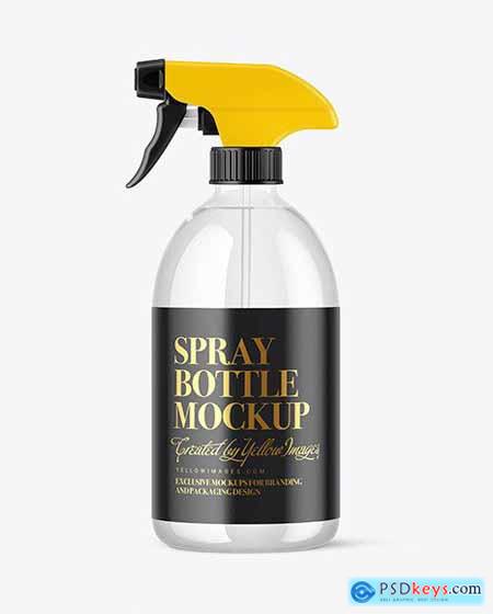 Clear Spray Bottle Mockup 61957
