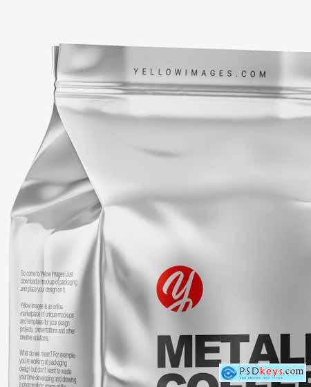 Metallic Coffee Bag Mockup - Half Side Mockup 61986 » Free Download