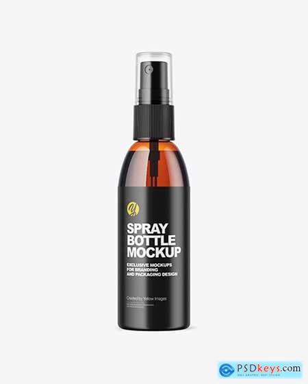 Amber Spray Bottle Mockup 61975