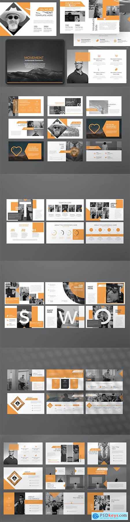Movement Pitch Dect Creative Template Powerpoint, Keynote and Google Slide Template