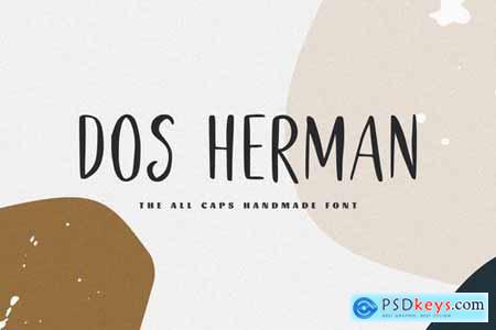 Dos Herman - The All Caps Handmade Font