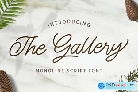The Gallery - Monoline Script Font