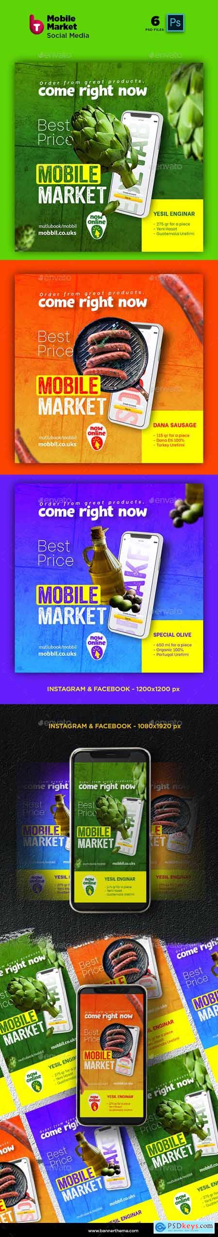 Mobile Market Social Media Post and Stories 26278797