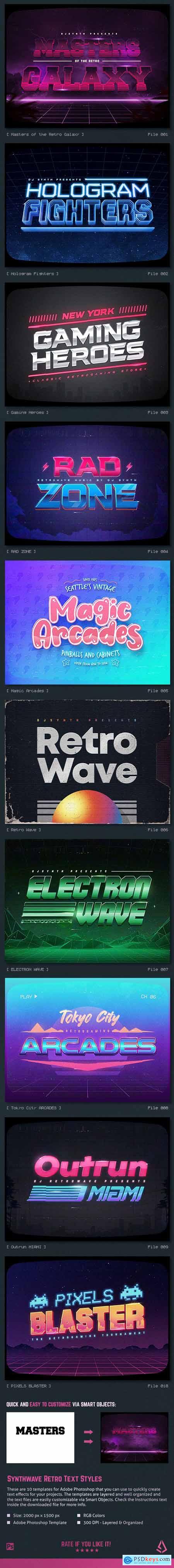 Synthwave 80s Retro Text Effects V3 26742705