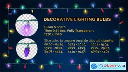 Christmas Decorative Lighting Bulbs String Frame 21144389