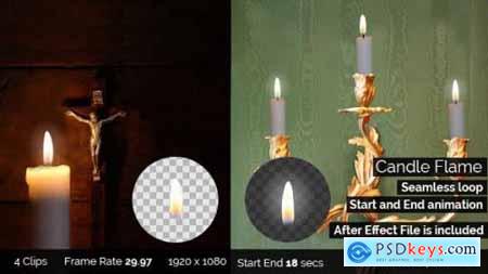 Candle Flame  Seamless Loop, Start and End 12154201