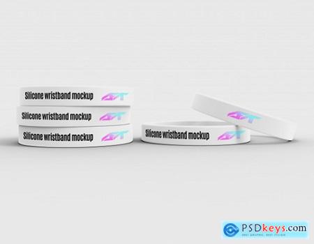 Silicone wristband mockup Premium Psd