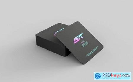 Square business card mockup Premium Psd