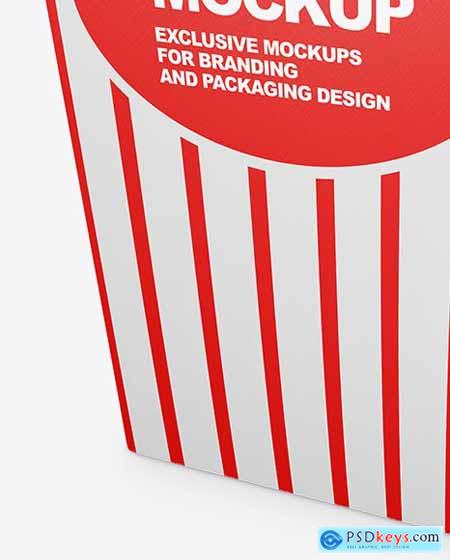 Popcorn Bag Mockup - Half Side View 61737