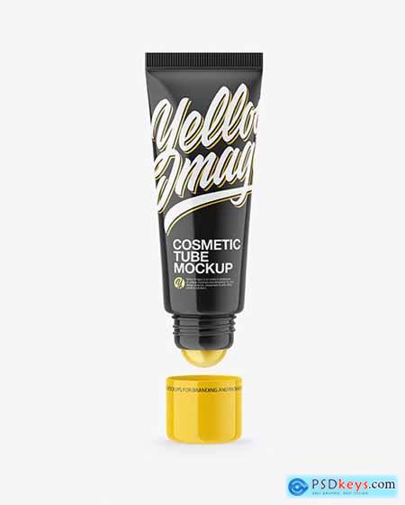 Glossy Cosmetic Tube With Ball Mockup 61713