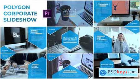 Simple Polygon Corporate Slideshow Premiere Pro 23178617