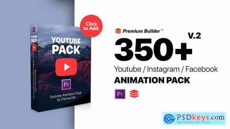 Youtube Pack - MOGRTs for Premiere & Extension Tool 25854755 V.2