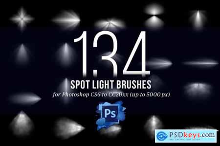 134 Spotlight Brushes for Photoshop 4445949