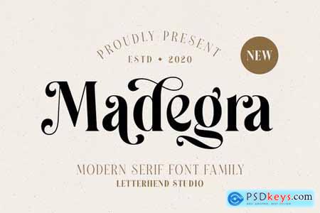 Madegra Serif (9 Weight Font Styles) 5043797